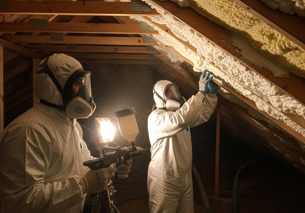 Insulation work in residential attic — Frisco, TX